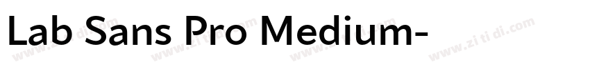 Lab Sans Pro Medium字体转换
